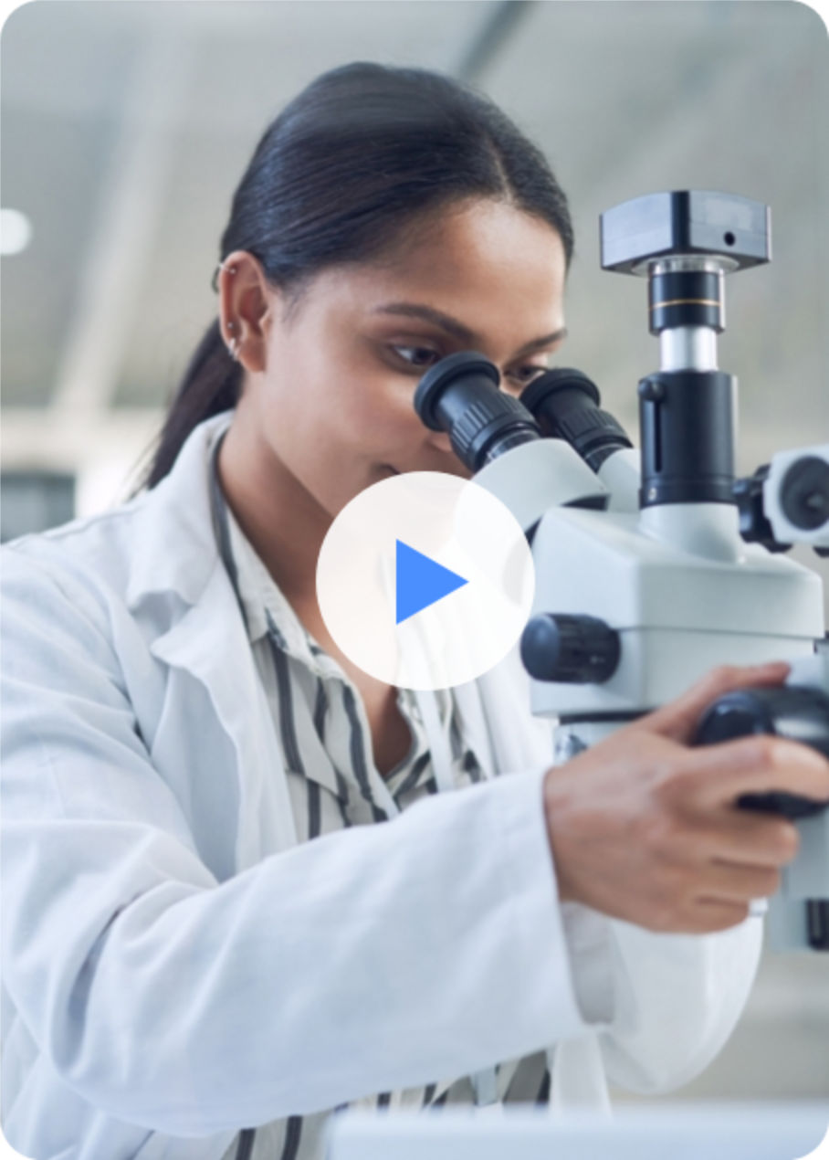 Doctor with Microscope